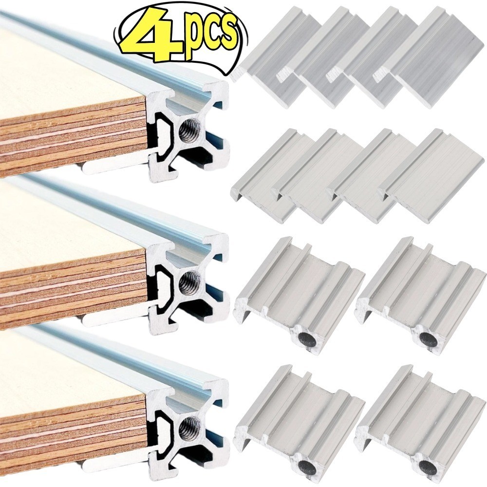 4 Pçs 2020/3030/4040 Euro Padrão Prateleira Placa De Suporte Liga Alumínio Perfil Painel Lateral Para Armários Fixação #