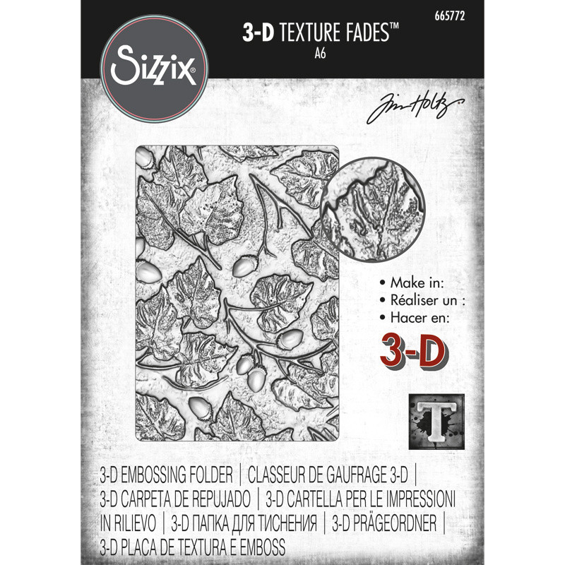 Clipe De Gráfico 3D Sizzix 665772-Borracha De Tim Holtz