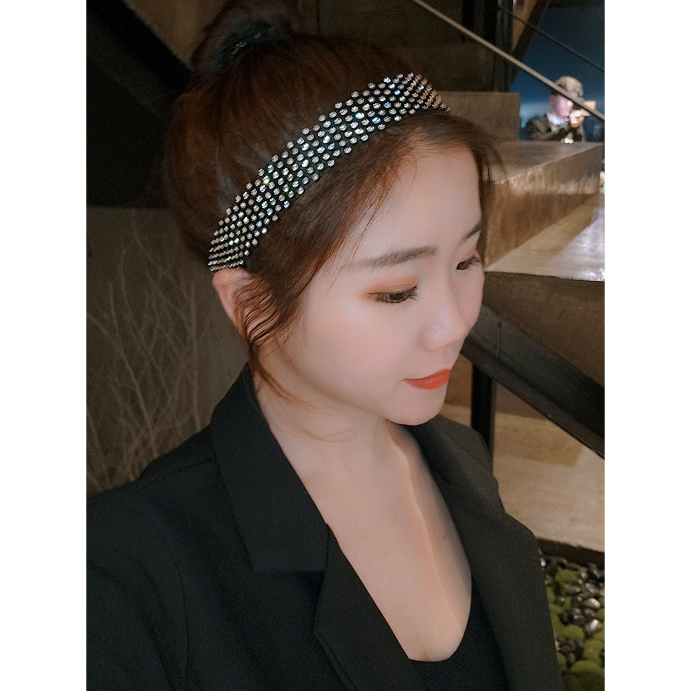 Japonês coreano brilhante moda acessórios de cabelo cravejado de diamantes faixa de cabelo acessórios de cabelo influenc