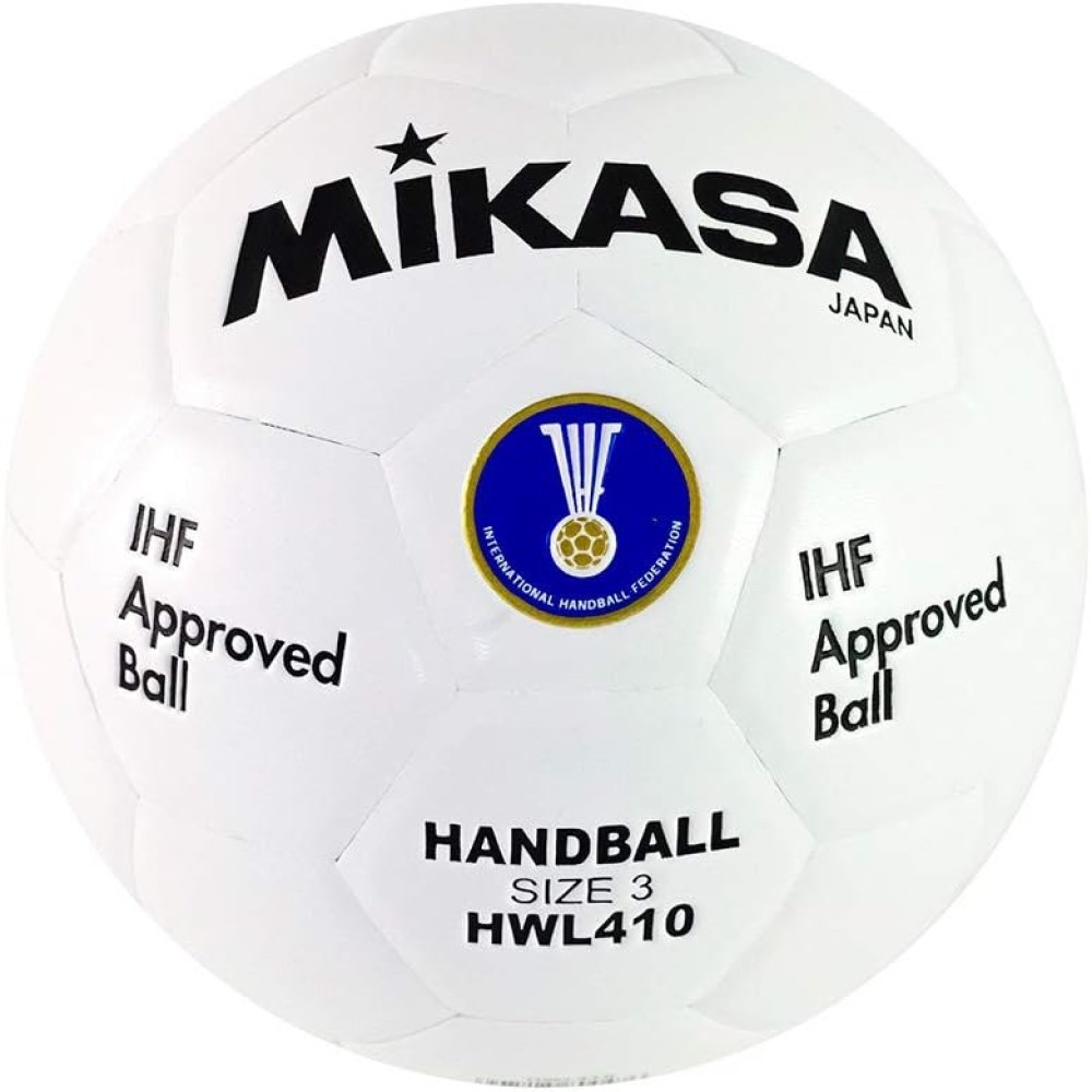 Bola de Handebol HWL410 Branca Padrão IHF Mikasa