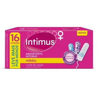 Absorvente Intimus Interno Médio Embalagem com 16 Unidades em Oferta na Shopee