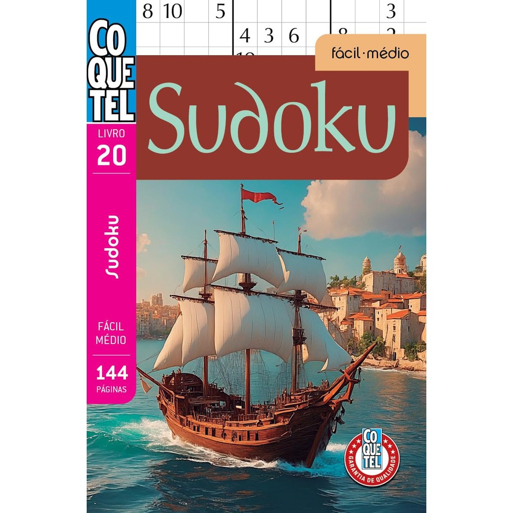 Livro Coquetel | Sudoku 20 | Níveis Fácil e Médio em Oferta na Shopee