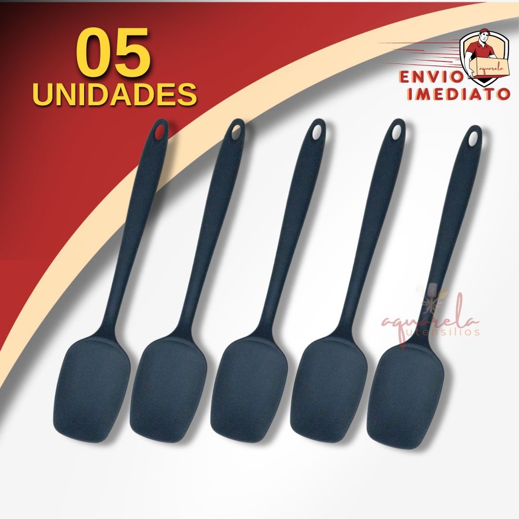 Kit Espátula Multiuso de Silicone Utensilio de Confeitaria Cozinha que Não Arranha Panela
