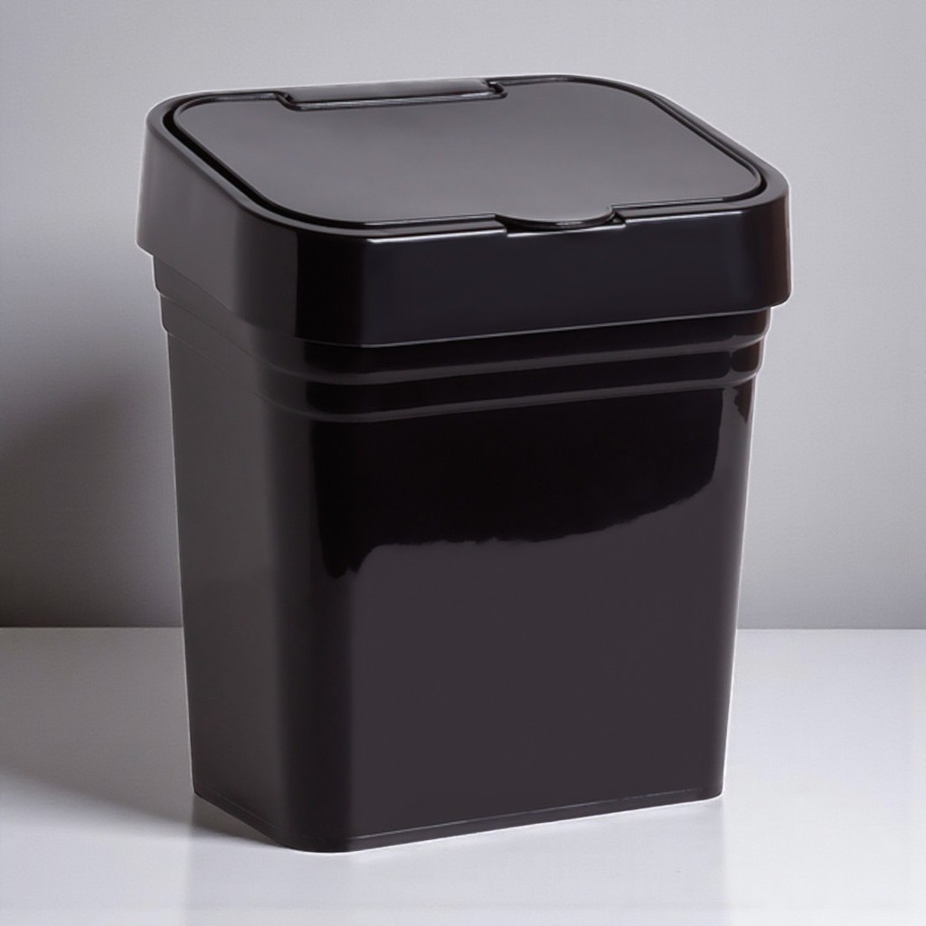 Lixeira de Pia 2,8L Basic com Tampa – Organização e Higiene para Cozinha em Oferta na Shopee