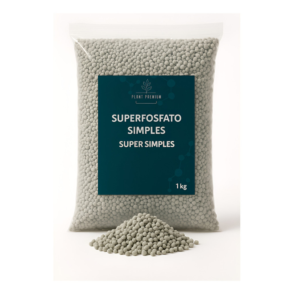Superfosfato Simples 1kg  Fósforo, Cálcio E Enxofre