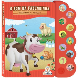 Livros 10 Sons Cachorrinho/Vaquinha/Cavalinho/Pintinho - Fazendinha - 2 Pilhas em Oferta na Shopee