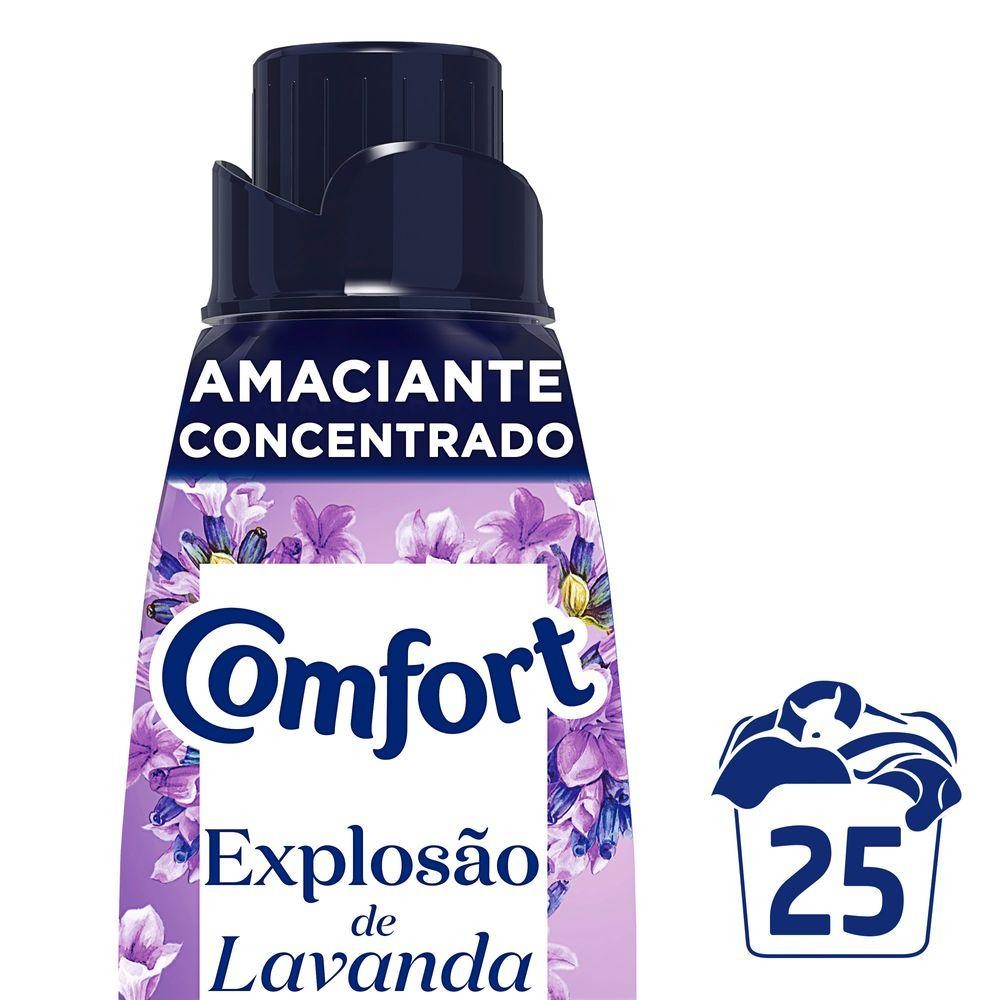 Amaciante de Roupa Concentrado Comfort Lavanda 500ml em Oferta na Shopee