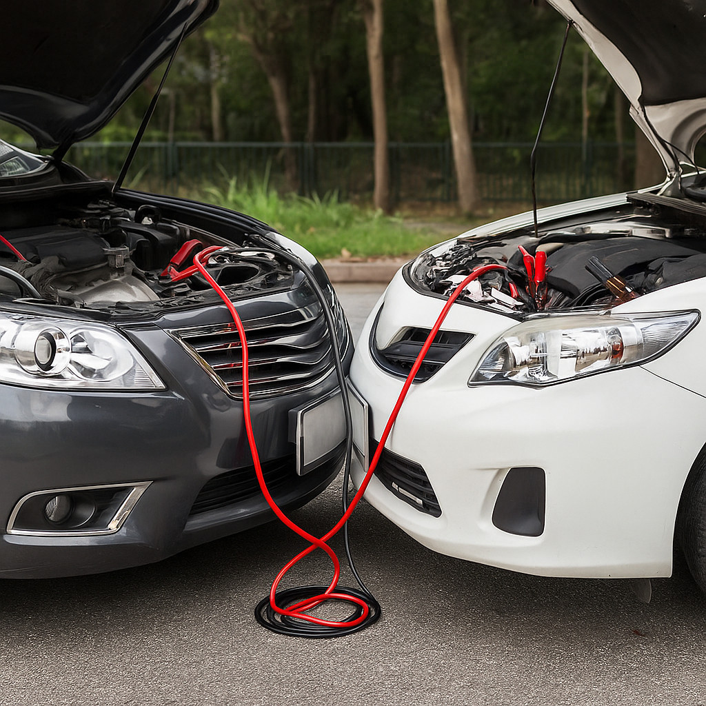 Cabo de Carga Automotivo 300A transferir carga Os cabos coloridos recarga e energia ligação