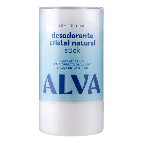 Desodorante Corporal Sem Cheiro Cristal Stick Vegano Alva 120g em Oferta na Shopee
