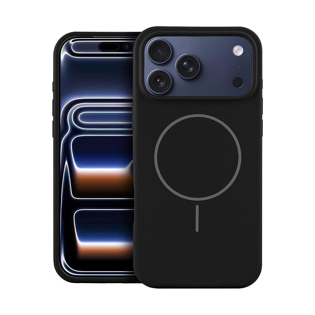 Capa case capinha para iPhone 17 Pro - Silicon Liquid Magsafe - Preta - Gshield