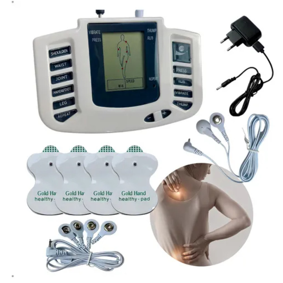 Aparelho Digital Tens Fes Fisioterapia Massagem Elétrica Pulso Alívio Da Dor Muscular