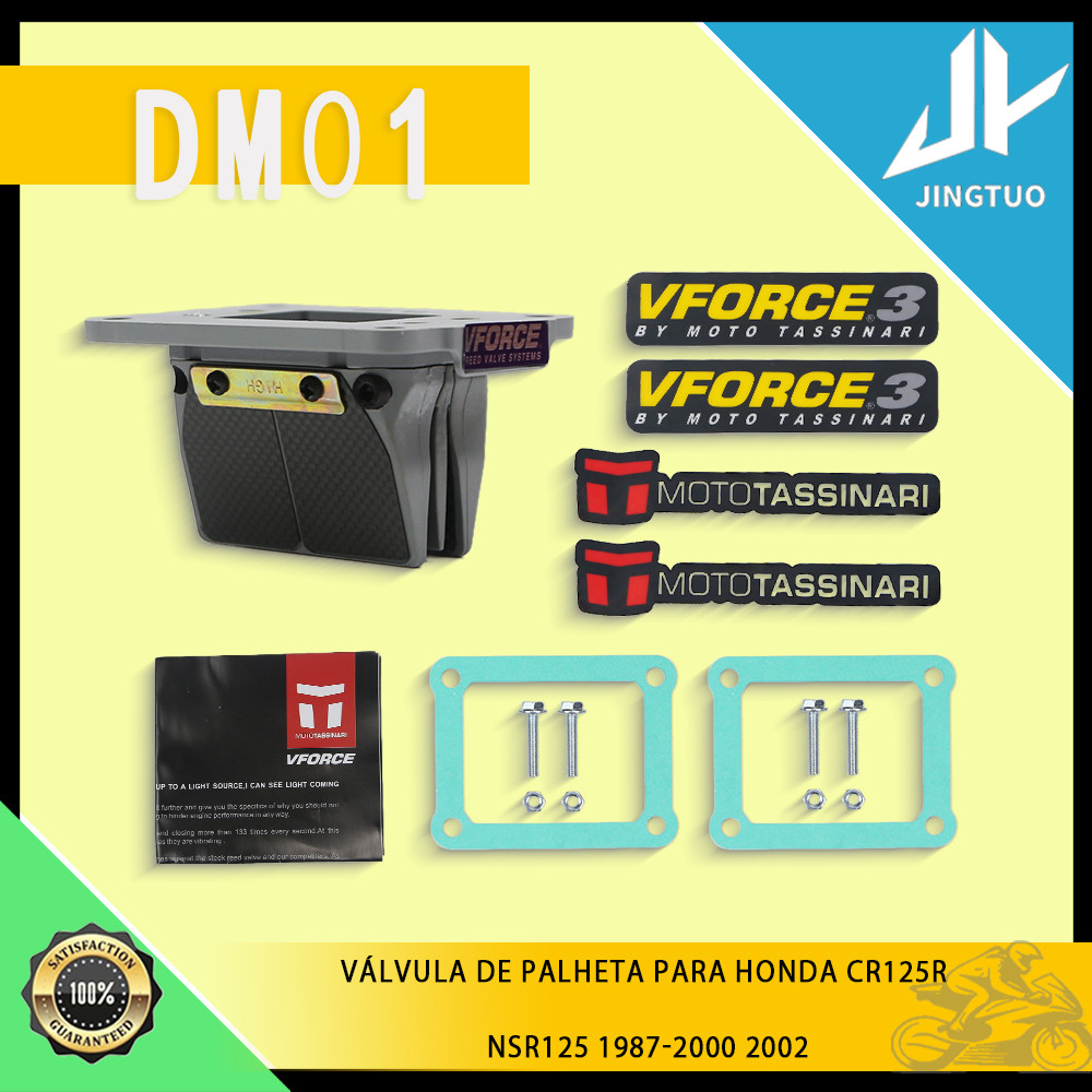 Kit Válvula de Palheta Modelo DM01 Reposição Original para Motocicleta Honda NXR 125/150 Bross