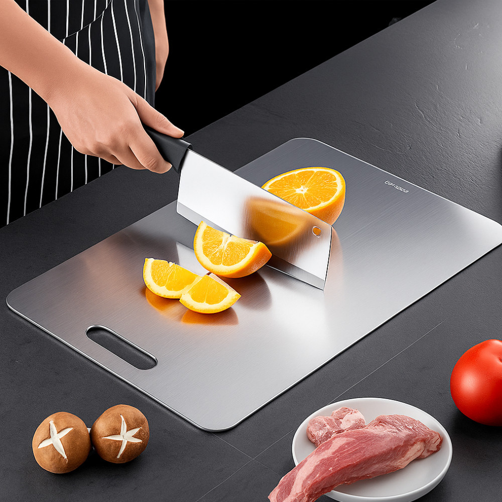 Tábua De Corte Antibacteriana Tabua De Carne Inox Taboa De Cozinha Grande Antiderrapante Legumes em Oferta na Shopee