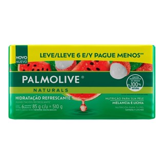 Sabonete Palmolive Naturals Melancia e Lichia 85g - Embalagem com 6 Unidades em Oferta na Shopee