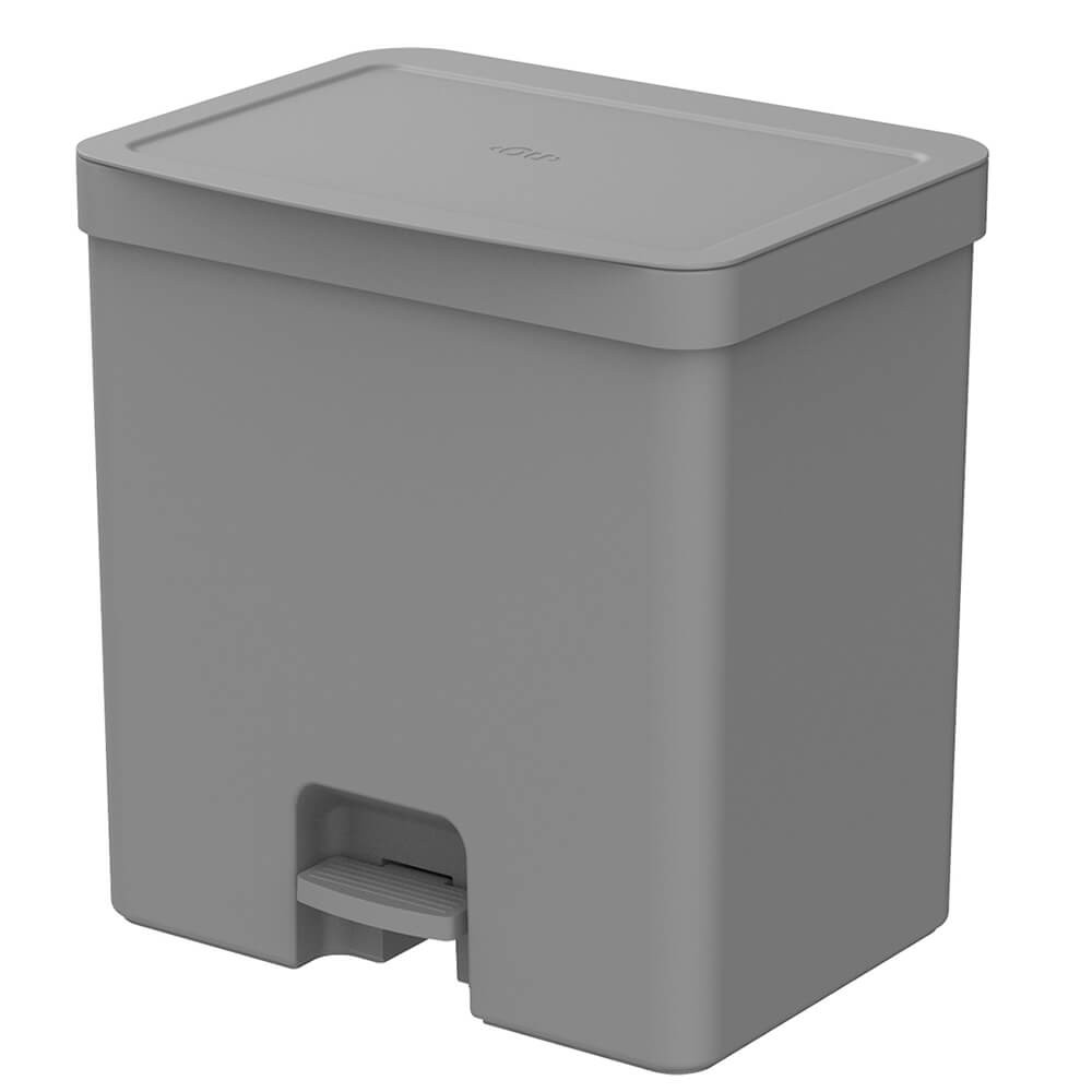 Lixeira para Banheiro e Cozinha com Pedal Trium Chumbo 20L - Ou em Oferta na Shopee