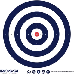 Alvos de Papel para Airsoft e Airguns 140x140mm PCT 10und - Rossi