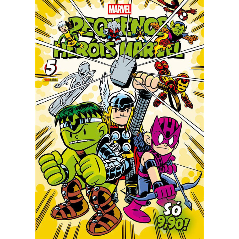 Capa do livro Marvel - Pequenos Heróis Marvel 05 - Novo/Lacrado - Editora Panini -