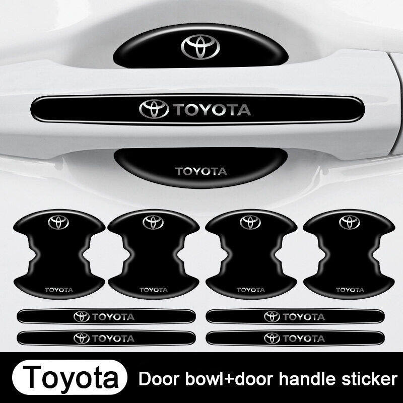 4/8Pcs Faixa Anticolisão para Carro Protetor de Maçaneta de Metal Adequado para Toyota Corolla RAV4 Prius Allion Camry H