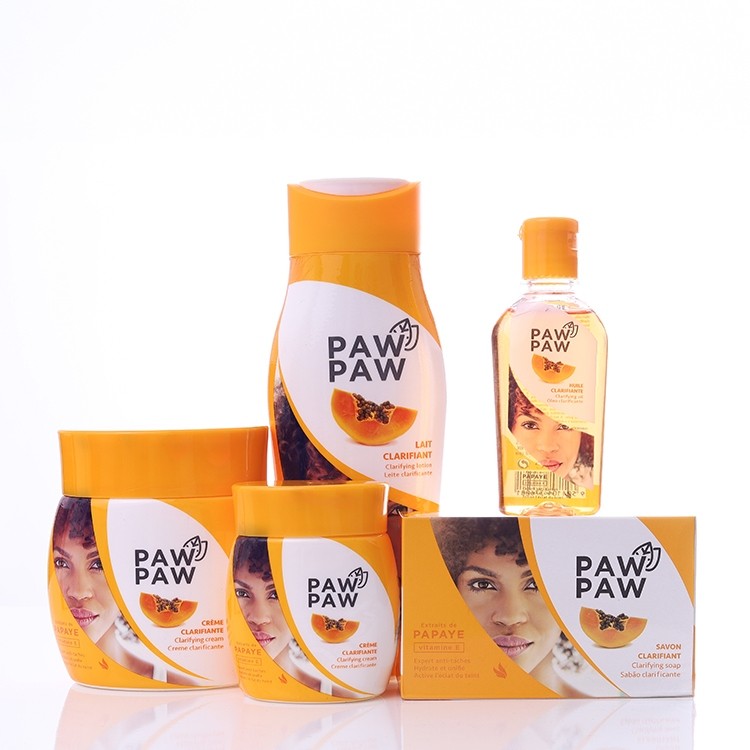 Kit Paw Paw Clareador Pele Clara Sem Manchas Creme 120ml + Creme 300ml + Óleo + Sabonete + Loção