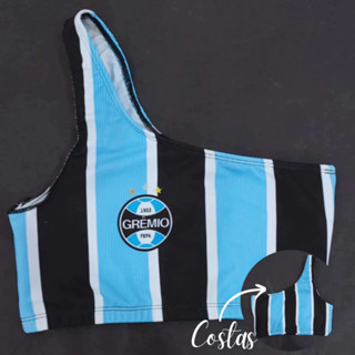 Top Cropped Blusinha 1 Ombro Só Mula Manca Tricolor Gaúcho Fitness Academia Times Personalizado Promoção em Oferta na Shopee