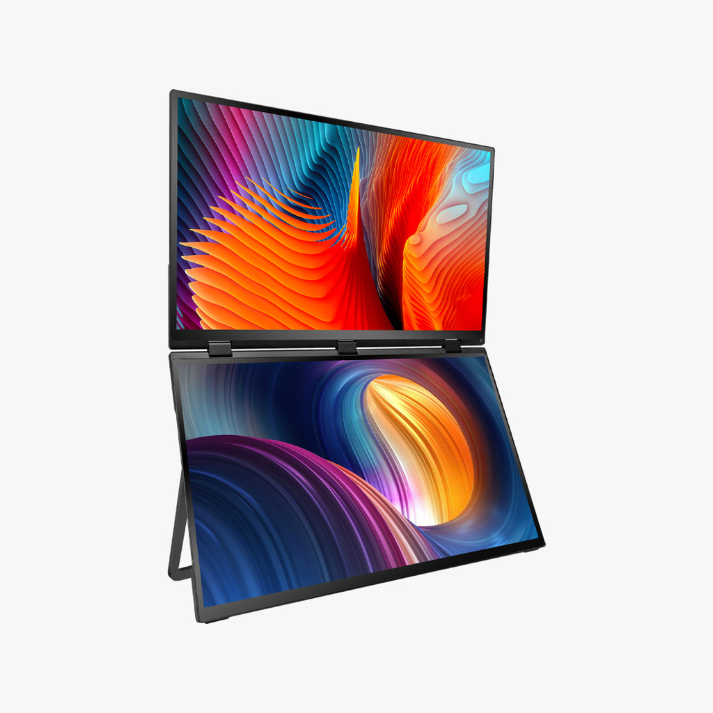 Monitor Portátil 18.5" Duplo Para Notebook Full HD 1920p 60Hz HDMI Inclinável Extensora Grasep D-TELA09