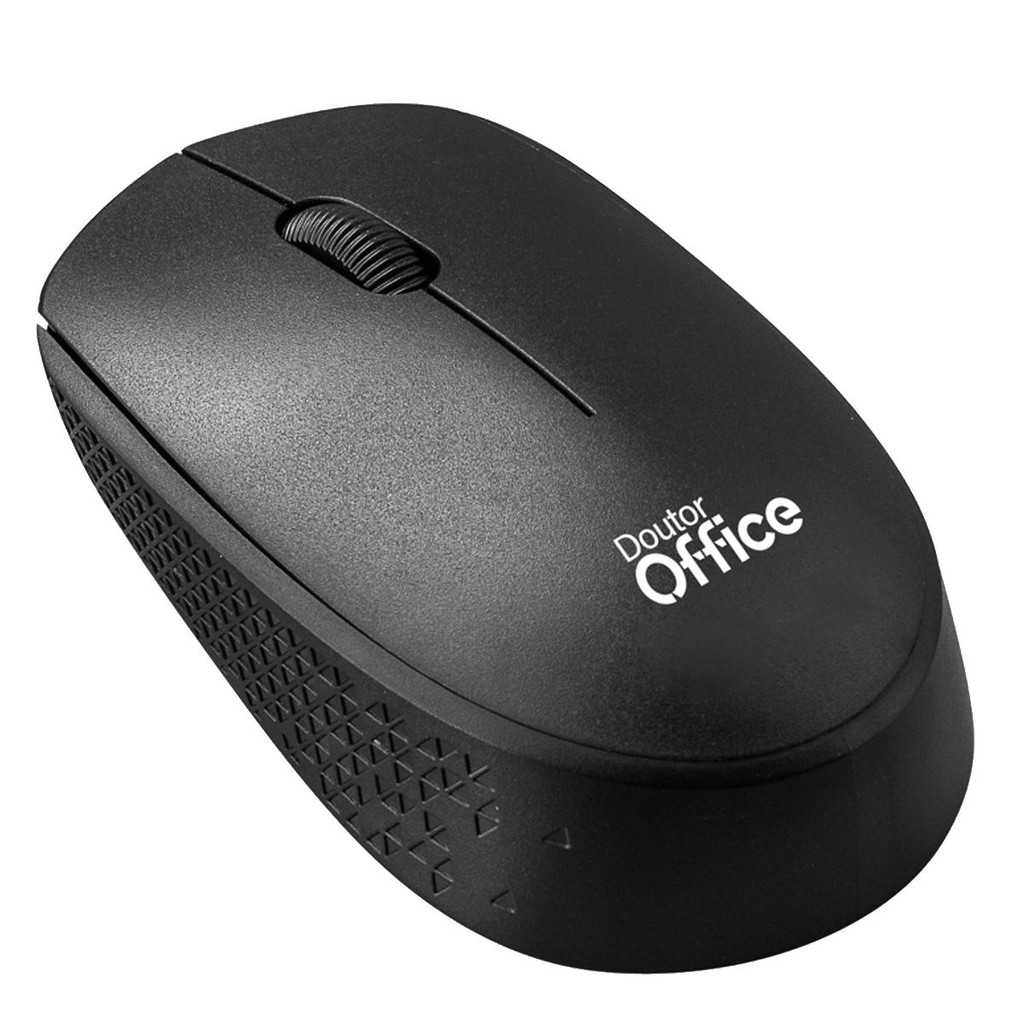 Mouse Dr. Office Sem Fio, 1200 DPI, USB 2.0, Black, MDR-0103-B - detalhe