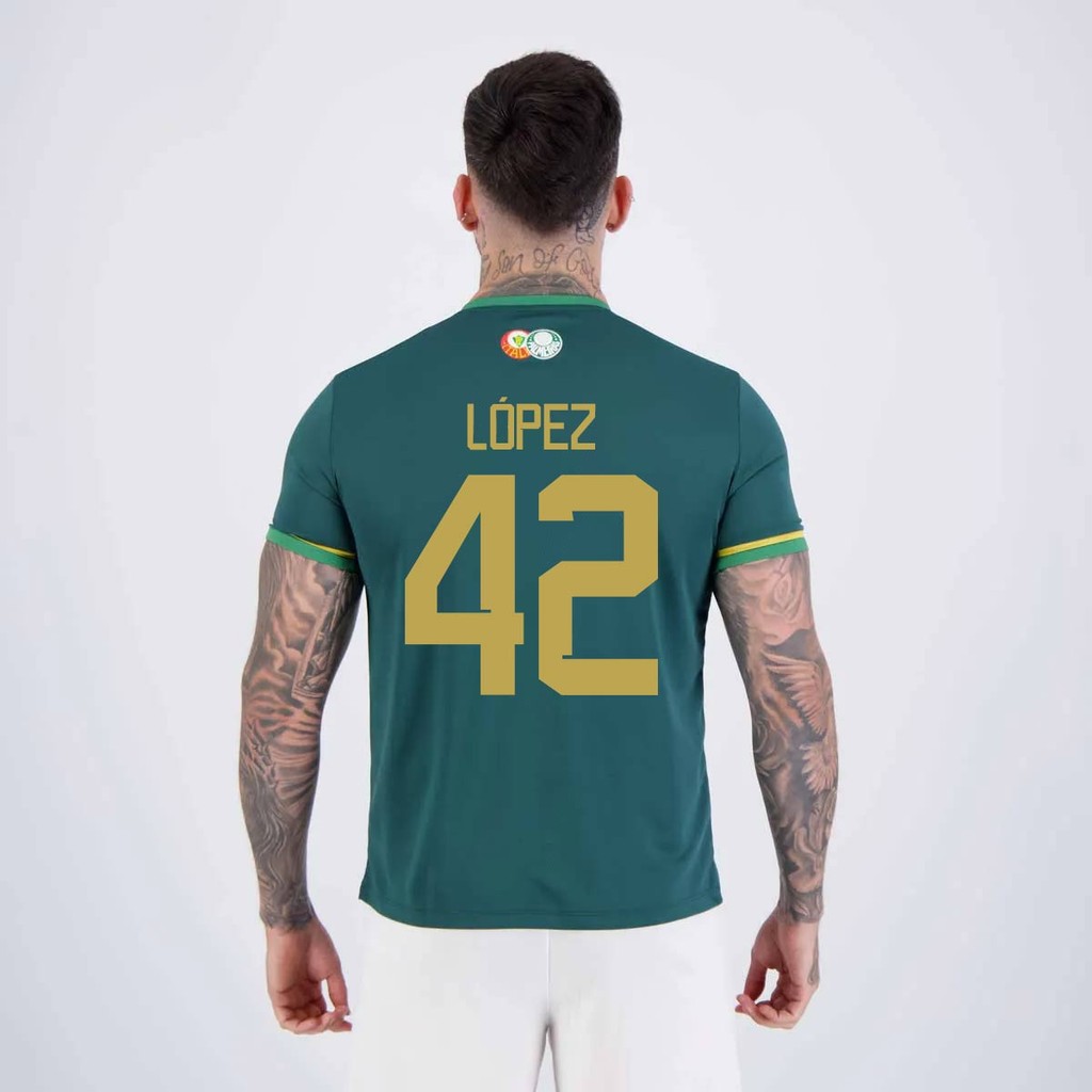 Camisa Palmeiras Energy IV Verde 42 Flaco López em Oferta na Shopee