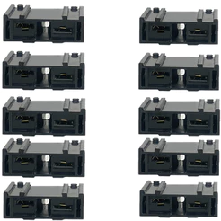 Kit 10 Porta Fusível Lâmina MAXI com fio 4 mm²