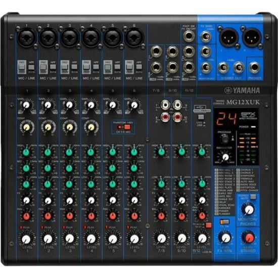 Mesa de Som Yamaha MG12XUK 12 Canais 110V Preta