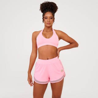 Short Soltinho Barra Tela Rosa Princess Poliamida Soft em Oferta na Shopee
