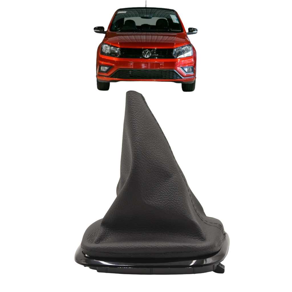 Coifa Alavanca De Cambio Gol Voyage Saveiro 2020 2021 2022 2023 2024 2025 2026 Preto Com Base Preta