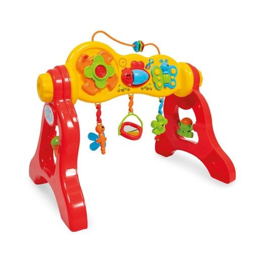 Play Gym Infantil 3 em 1 c/ Sons Espelho Centro de Atividade Bebê Tapete Interativo Desenvolvimento