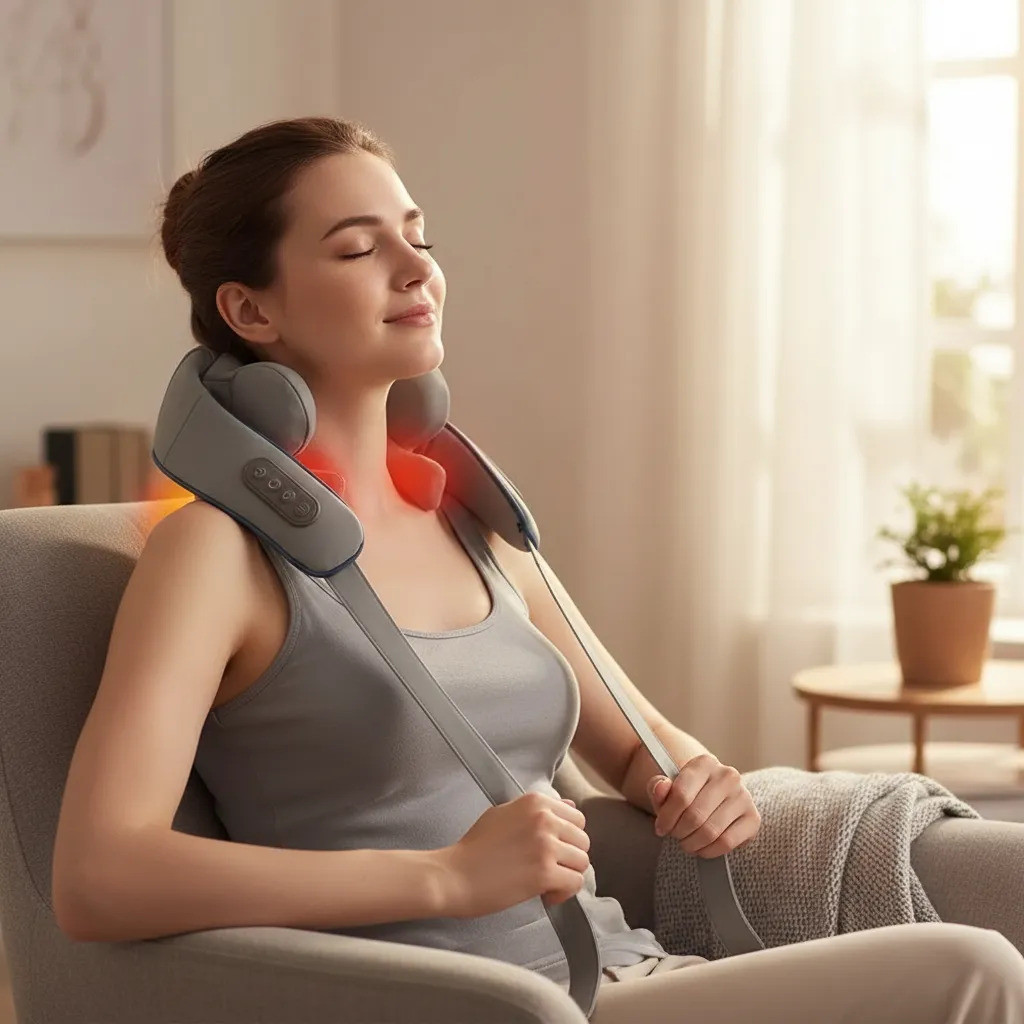 Colete Massageador Top Costas Pescoço Lombar Pernas Ombros