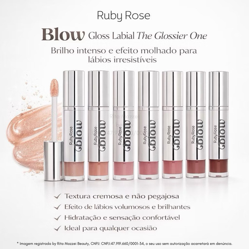 LANÇAMENTO - Gloss Labial The Glossier One Blow  by Ruby Rose