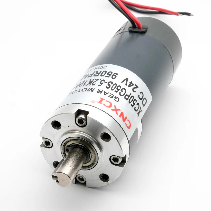 50MM DC 12V 24V Potência De Torque PMDC Redutor Planetário Motor De Engrenagem 70W 100W Ímã Permanente 10MM Eixo Keyway
