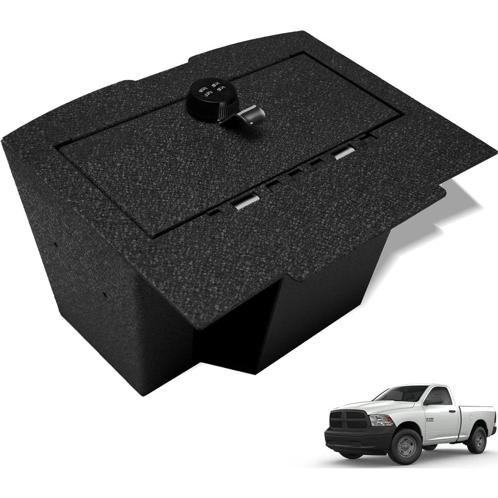 WASAI Premium In-Veículo Safe Vault Lockbox Compatível Com Dodge RAM 1500 , 2500 , 3500 2009-2018 , 1500 Classic 2019 Co