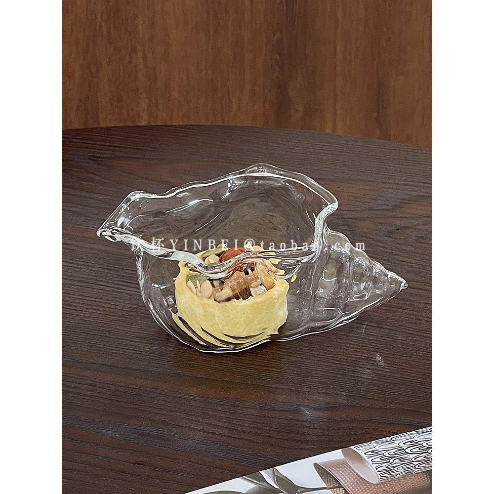 Ins estilo concha coquetel vidro criativo nicho de vidro Design exclusivo em destaque vidro suco copo bebida