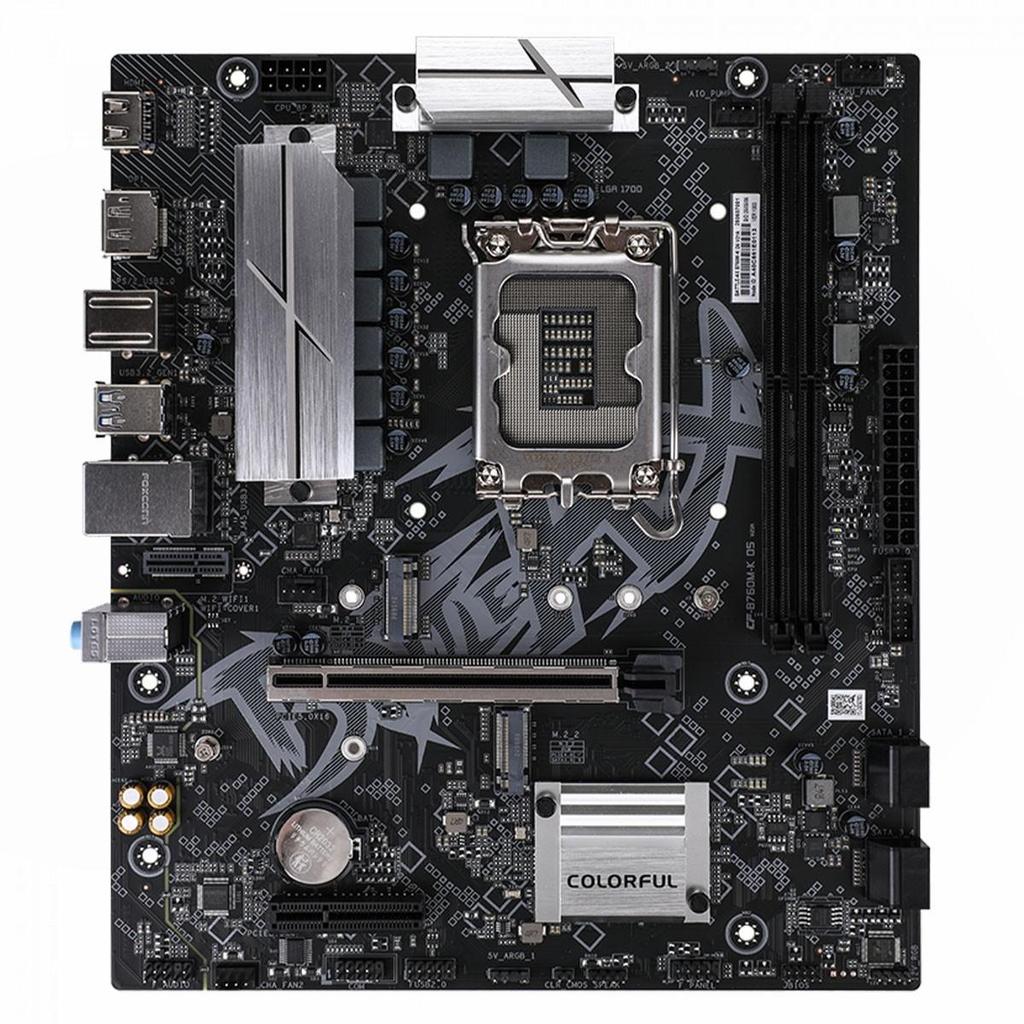 Placa Mãe Colorful Battle-AX B760M-K D5 V21A, Chipset B760, Intel LGA 1700, MATX, DDR5