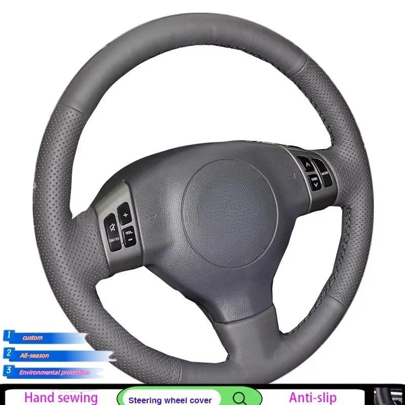 Capa Preta Para Volante De Carro Costurada À Mão , Couro Artificial Suzuki Grand Vitara 2007-2013
