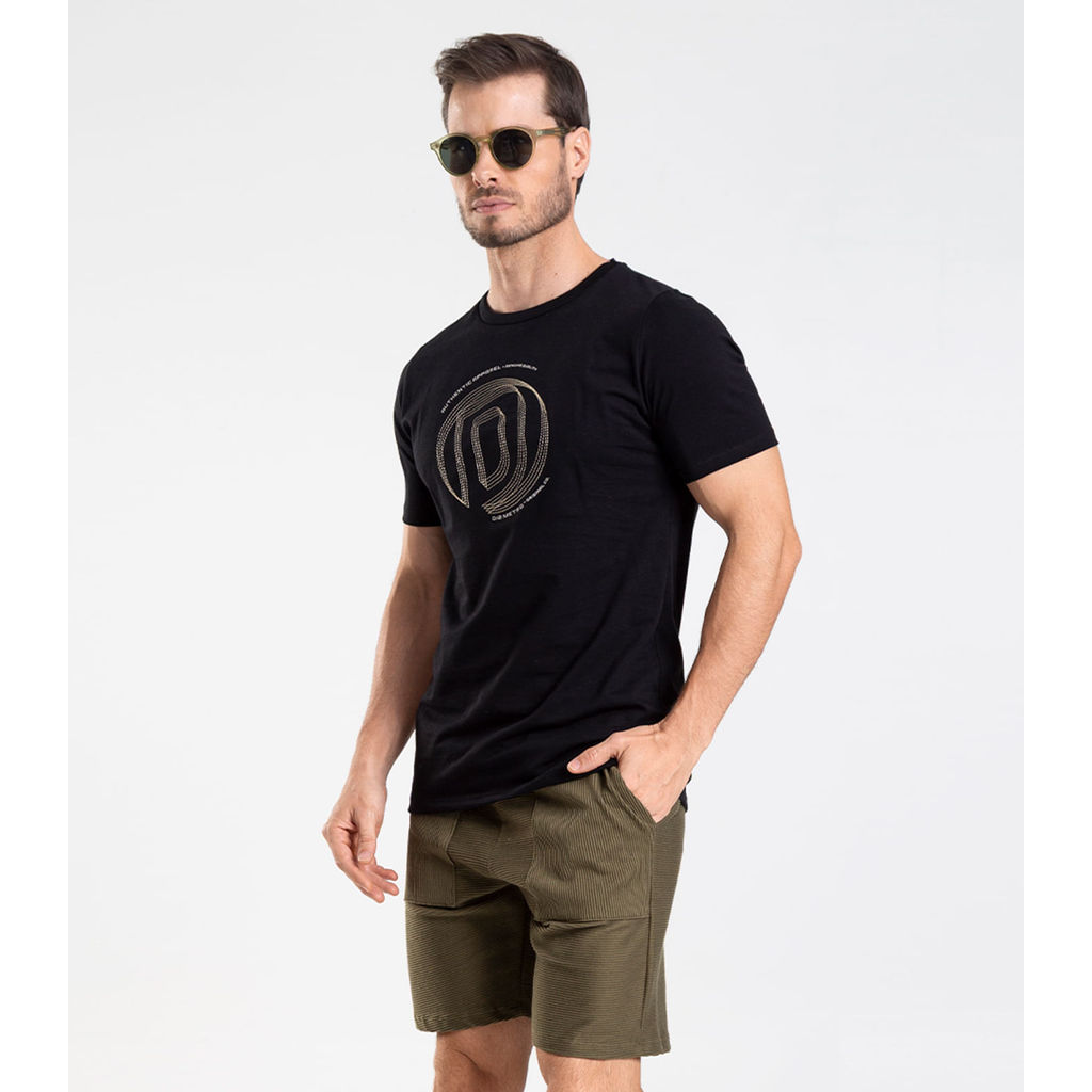 Bermuda Masculina Moletinho Gorgurinho Diametro Verde