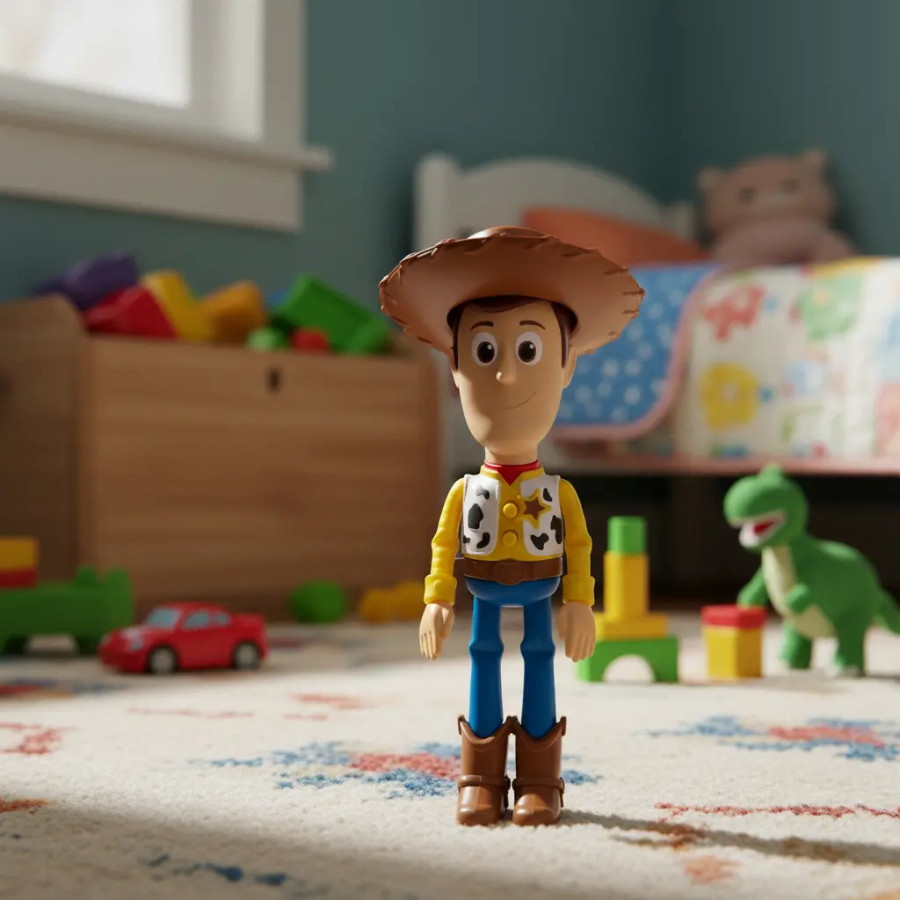 Boneco Articulado Woody Toy Story Com Som