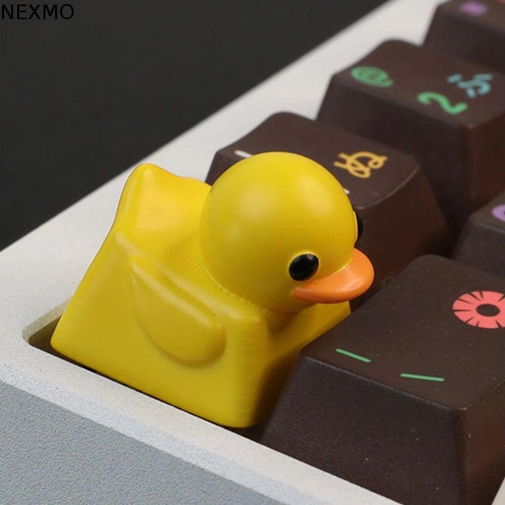 Tampa De Teclado Mecânico NEXMO , Design Criativo , Decoração De Mesa , De Pato , Keycap ESC Amarelo De Resina