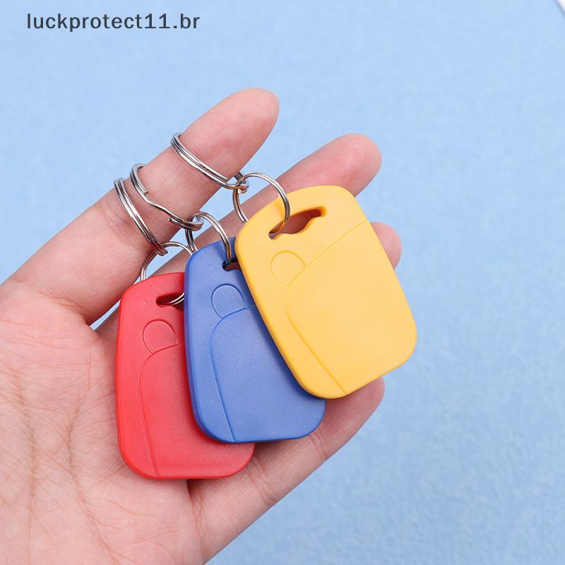 LTBR IC + ID RFID Duplo 125Khz E 13.56Mhz Keyfobs EM4100 S50 Chip Cartão Inteligente Token Chave Fob Anel Controle De Ac