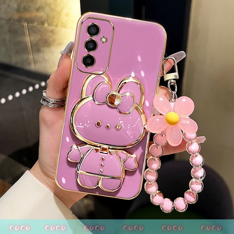 Capa Para Samsung Galaxy A27 A26 A25 A24 A33 A34 A35 A36 A37 De Telefone TPU 3D Coelho Suporte Estéreo Ultrafino Galvani