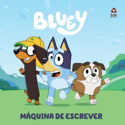 Bluey Livro de História - Máquina de escrever