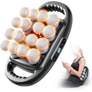 Pistola de Massagem para 16 Pontos de Massagem, Massageador de Percussão para Alívio da Dor, Bateria de Longa Duração de