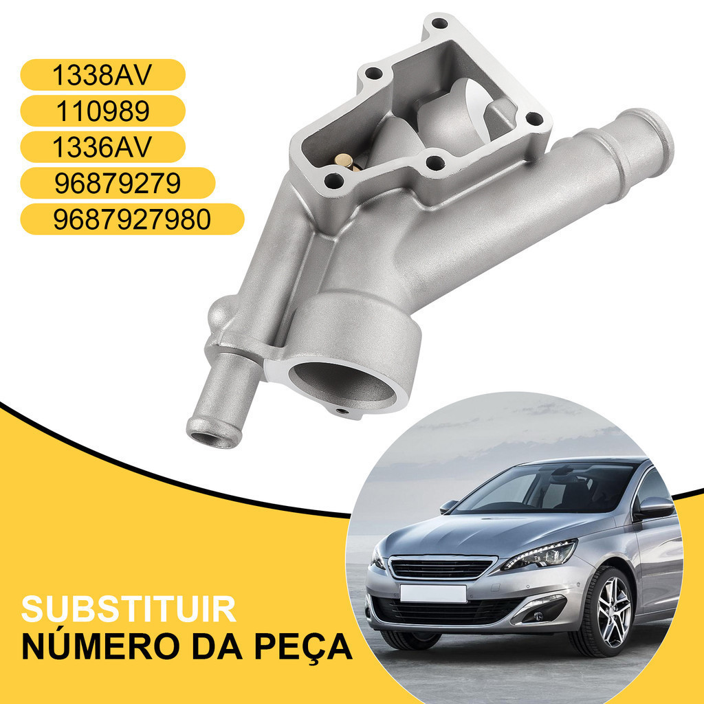 Carcaça Válvula Termostática 307 308 408 C4 C5 2,0 16v Aluminio 9687927980 · foto 2