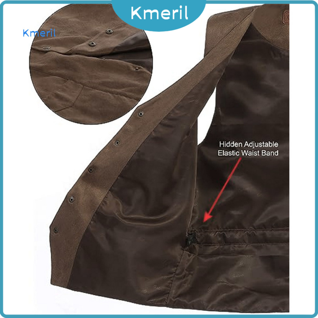 V-neck Suit Vest Single Breasted Men's Slim Fit Waistcoat with Pockets Formal Business Sleeveless Solid Color Dress for