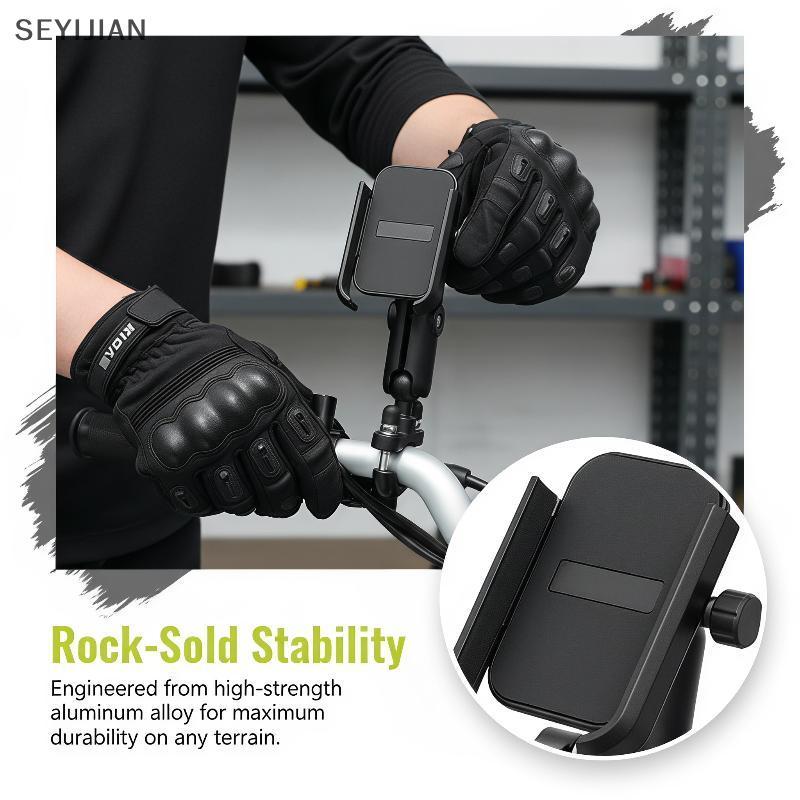 [EYS] Suporte De Telefone Para Bicicleta Anti-Vibração Fácil Operação Ajustável Motocicleta Scootermuting Ciclismo BR