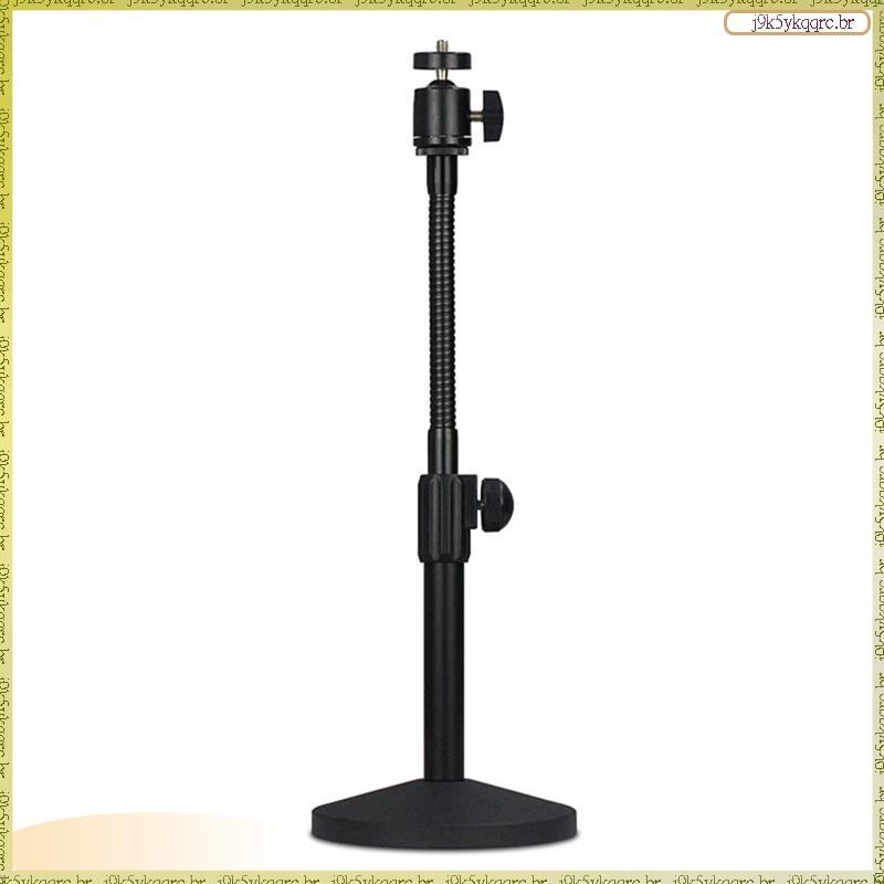 [Lan] Mangueira Suporte Para Webcam De Mesa Ajustável Streaming De Tripé De Metal Com Base De Montagem Resistente